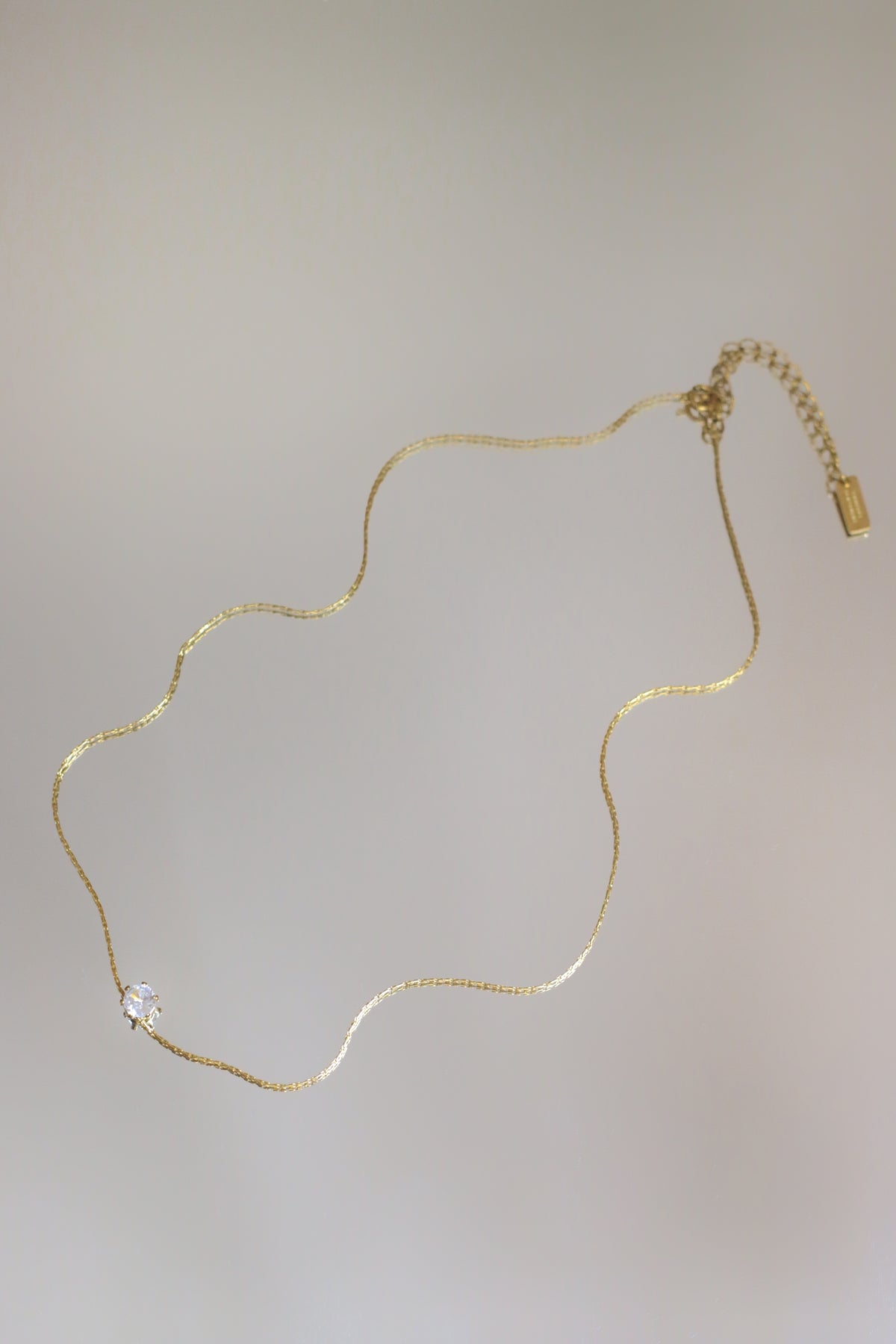 Demure zirconia necklace by Concept Statement