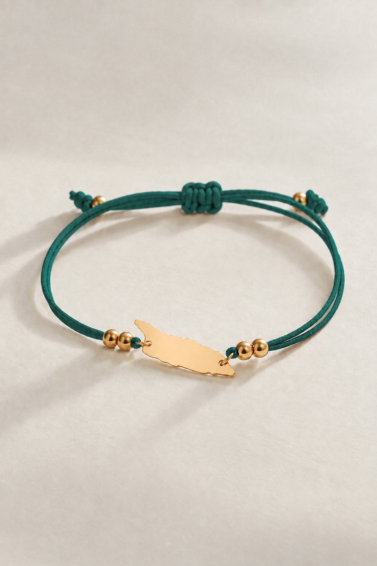 Green Aruba Cord Bracelet