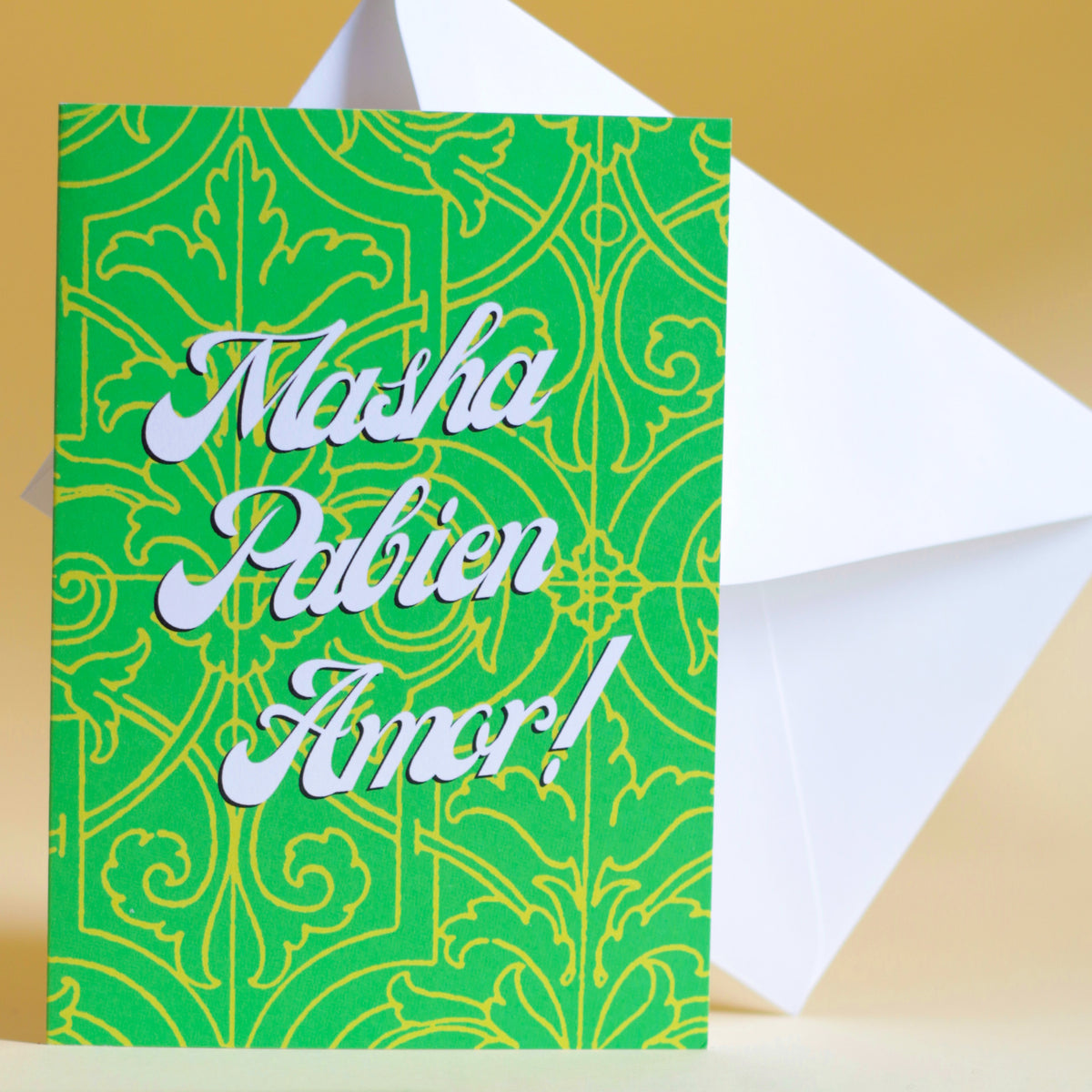 Masha Pabien Amor Papiamentu birthday greeting card by Concept Statement