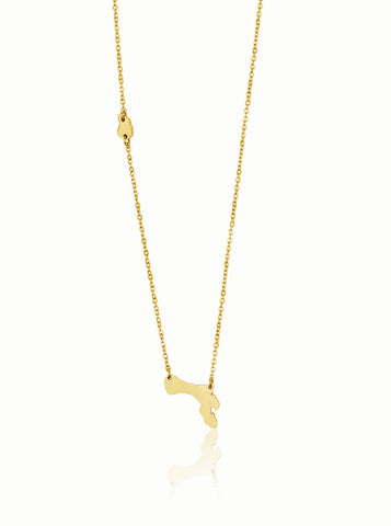 The OG Bonaire Necklace in Gold Plated Steel