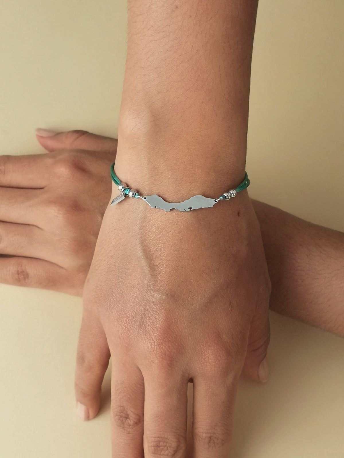 Green Curaçao Cord Bracelet