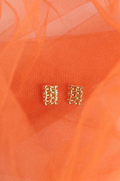 Woven Earring - Gold
