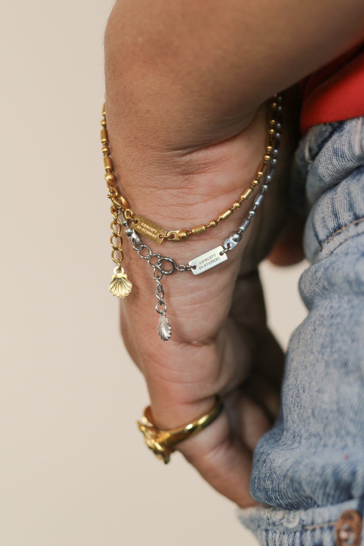 Fina gold PVD stainless steel bracelet
