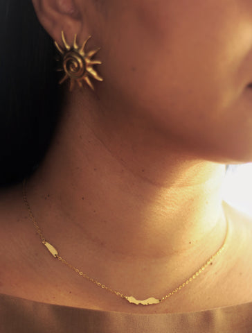 The OG Curaçao+Klein Curaçao Choker in Gold Plated