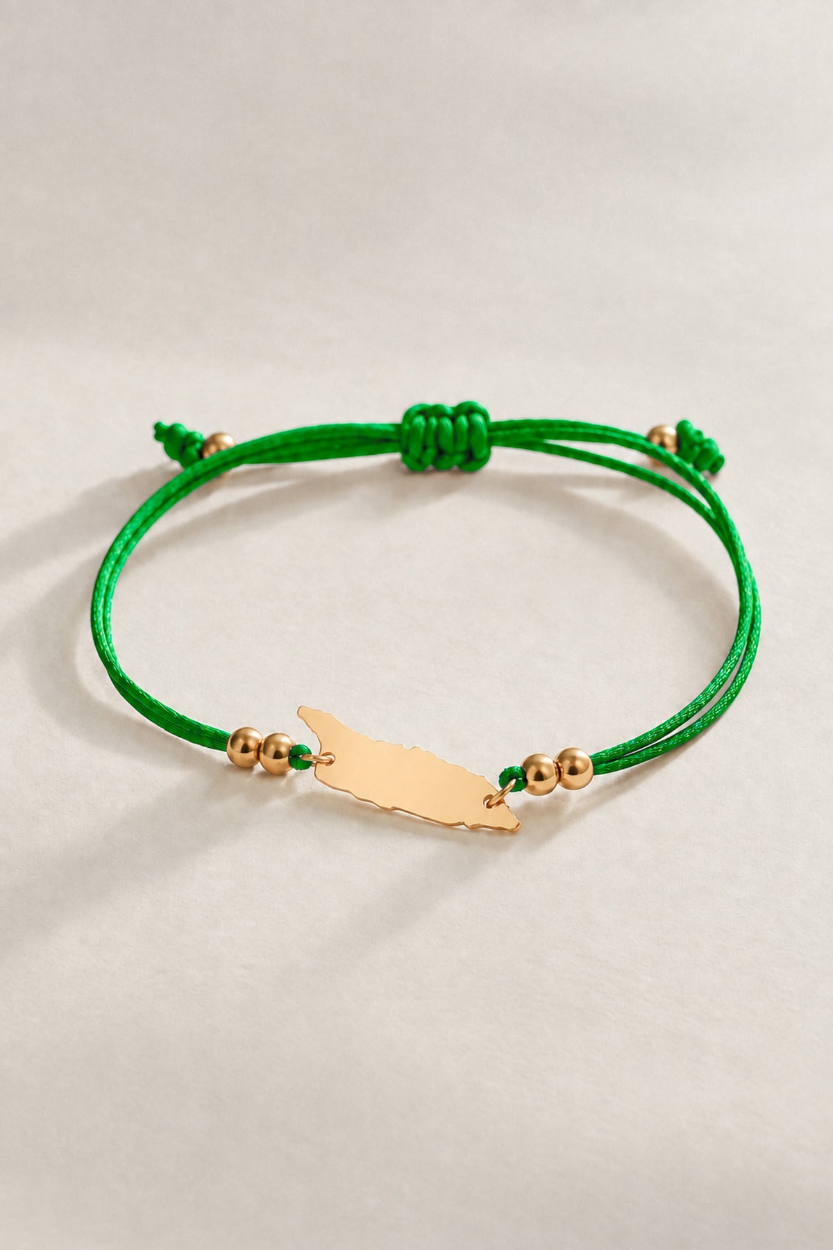 Green Aruba Cord Bracelet