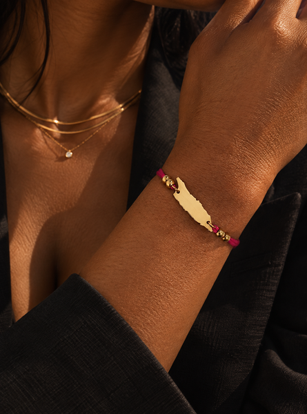 'Fuchsia' Aruba Cord Bracelet
