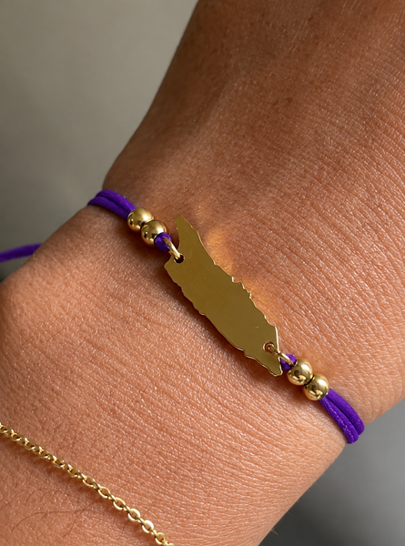 'Amethyst Purple' Aruba Cord Bracelet