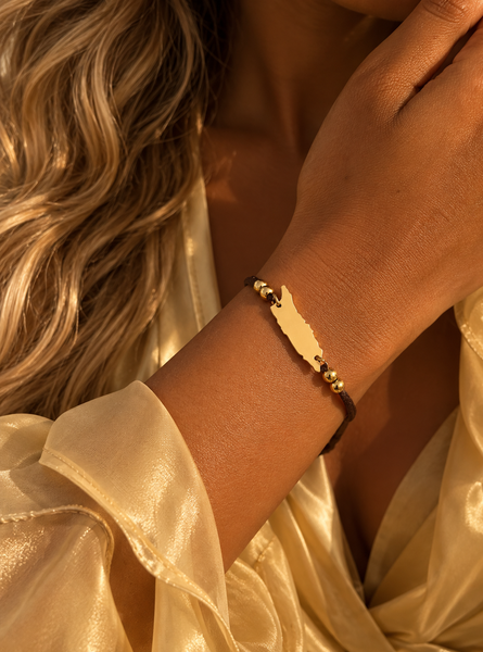 Dark Brown Neutral Aruba Cord Bracelet