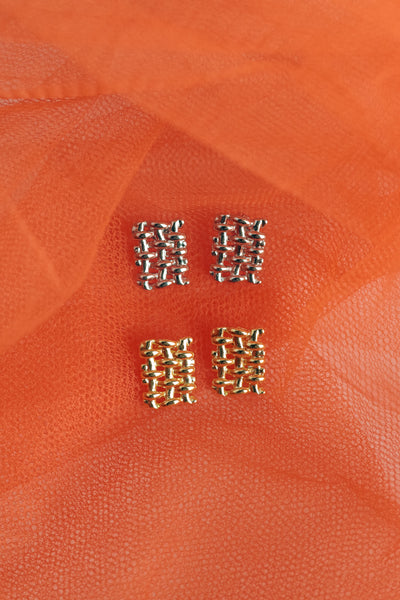Woven Earring - Gold