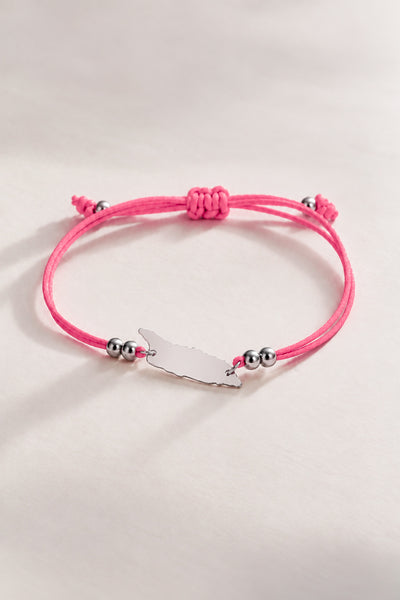 Pink Aruba Cord Bracelet