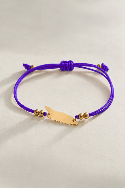 'Amethyst Purple' Aruba Cord Bracelet