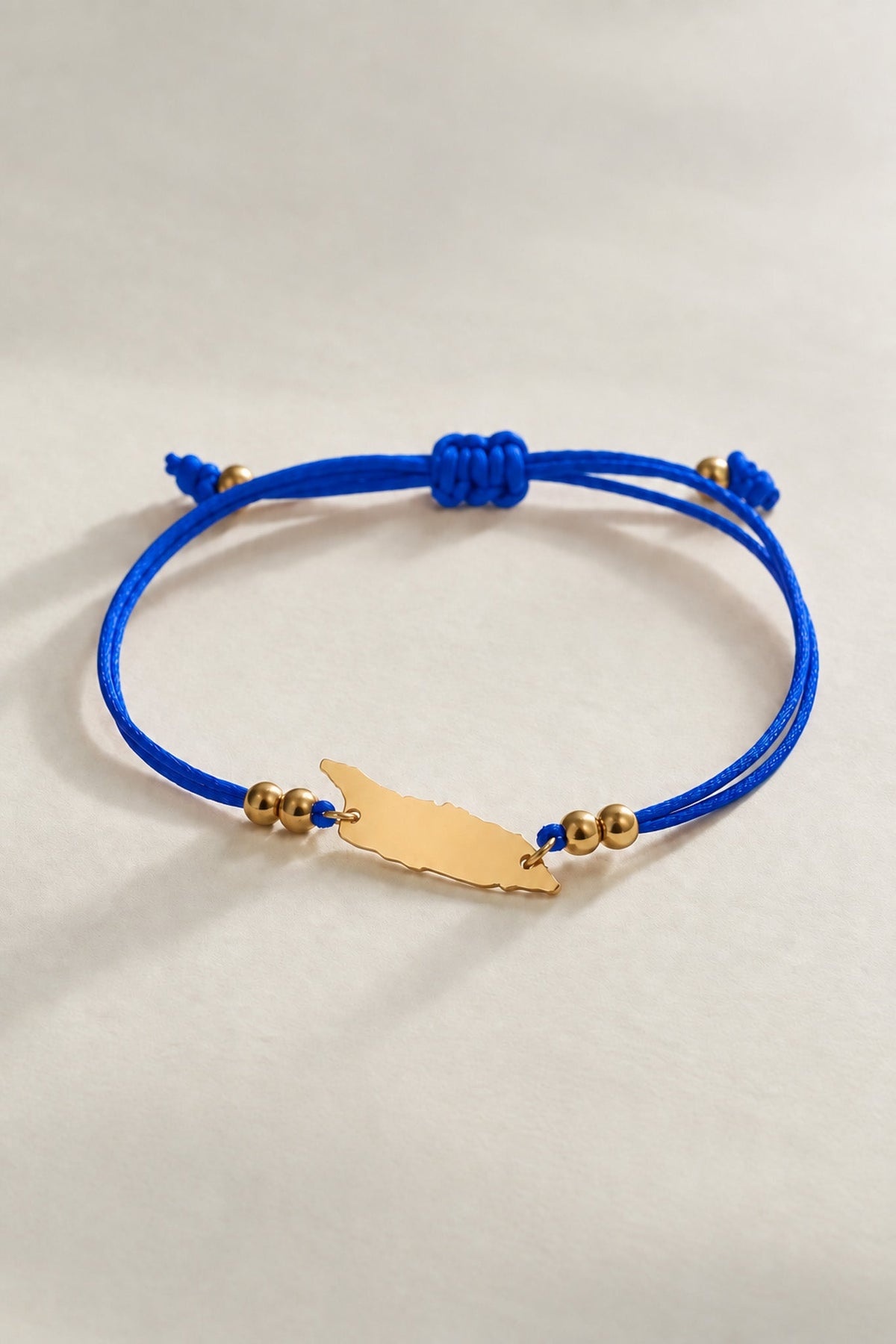 Royal blue Aruba island cord bracelet, Concept Statement