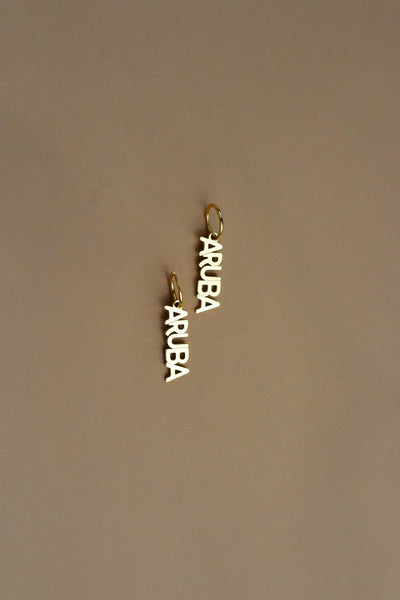 Aruba Name Earrings