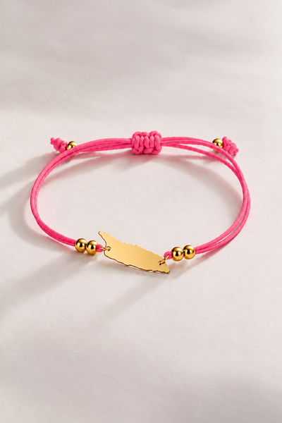 Pink Aruba Cord Bracelet
