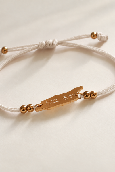 Seashell Cream Neutral Aruba Cord Bracelet