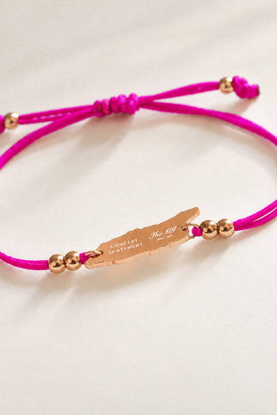 'Fuchsia' Aruba Cord Bracelet