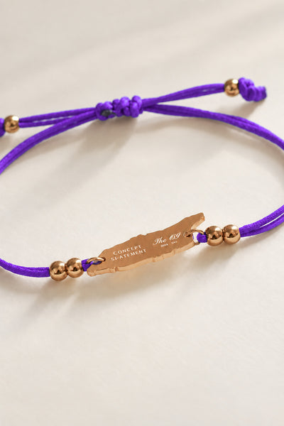 'Amethyst Purple' Aruba Cord Bracelet