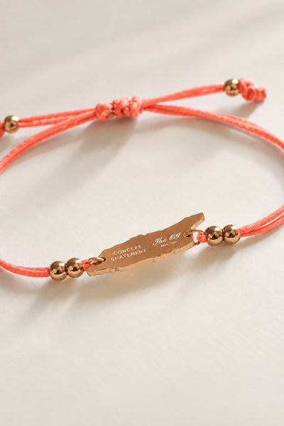 Flamingo Pink Pink Aruba Cord Bracelet