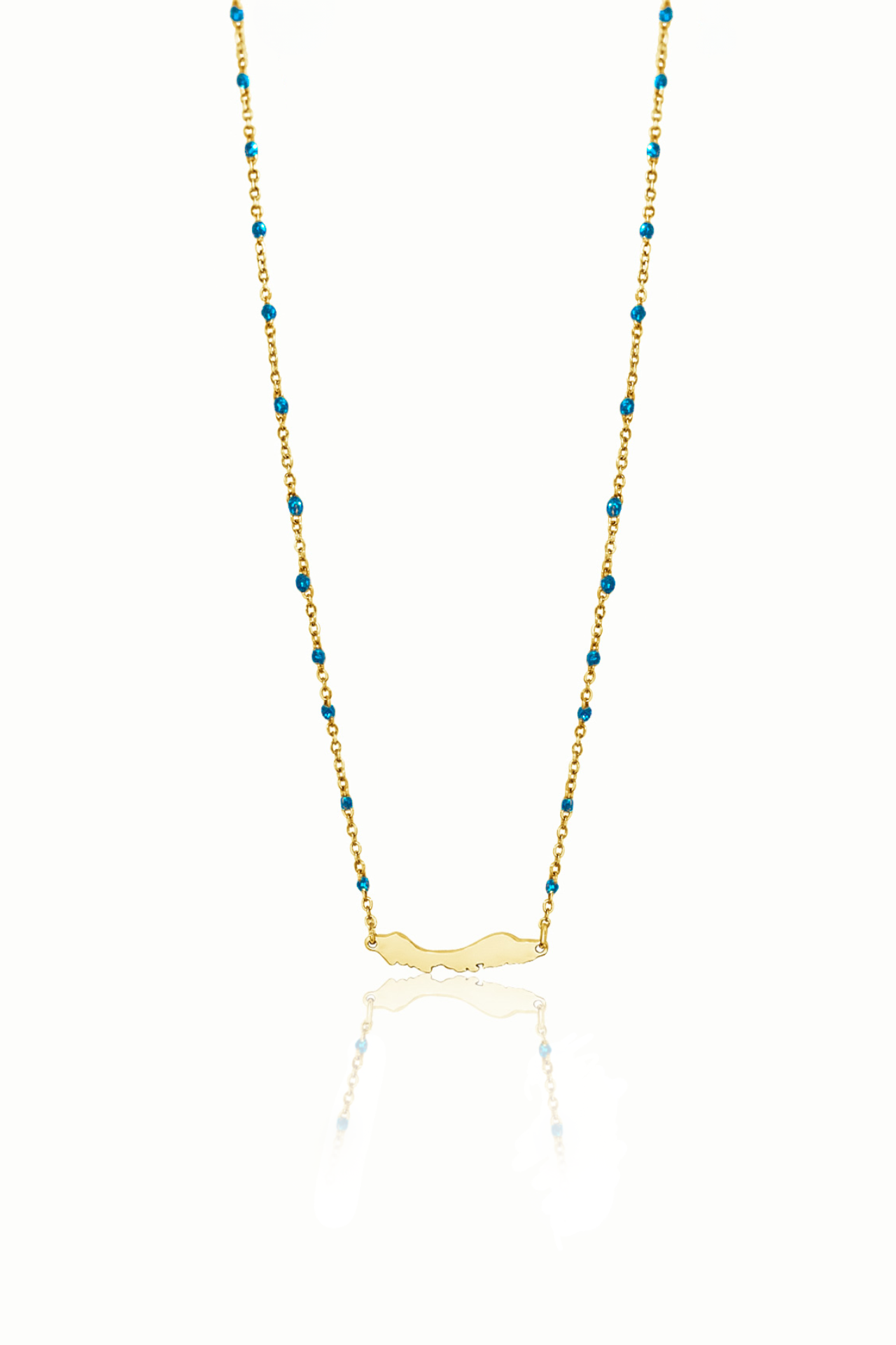 Laman, Curacao necklace, blue
