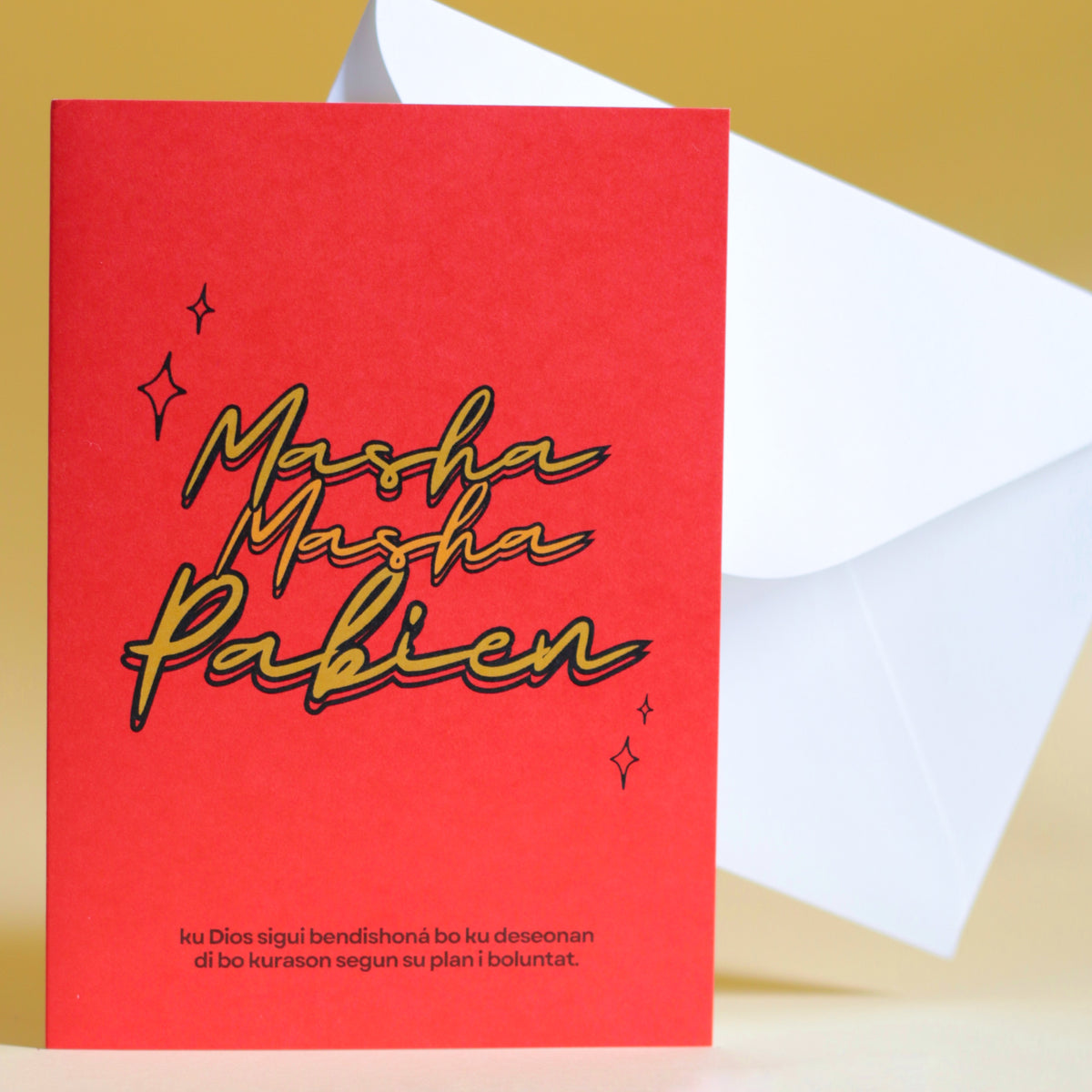Masha Masha Pabien Papiamentu birthday greeting card by Concept Statement