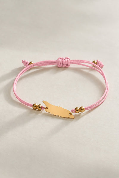 Pink Aruba Cord Bracelet
