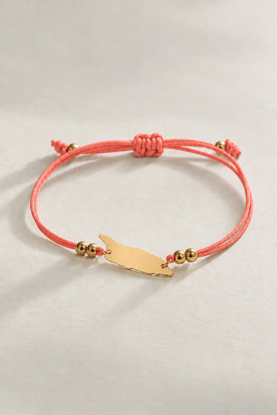 Flamingo Pink Pink Aruba Cord Bracelet
