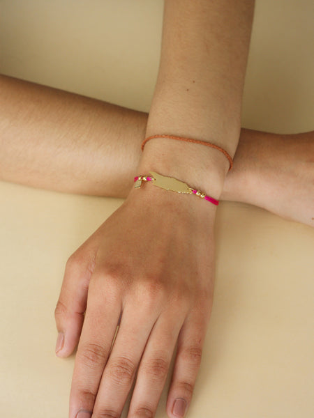 'Fuchsia' Aruba Cord Bracelet