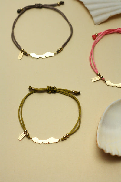 'Bright-Olive Green' Curaçao Cord Bracelet
