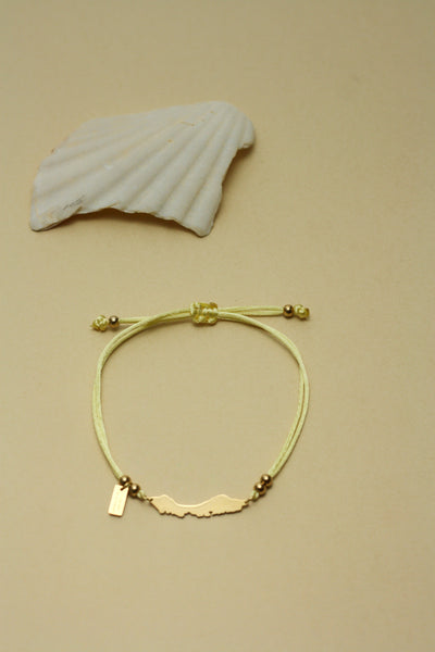 'Light Yellow' Curaçao Cord Bracelet