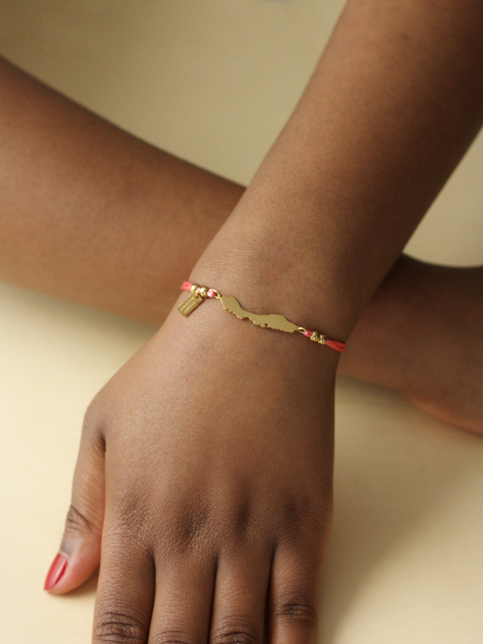 'Flamingo Pink' Curaçao Cord Bracelet