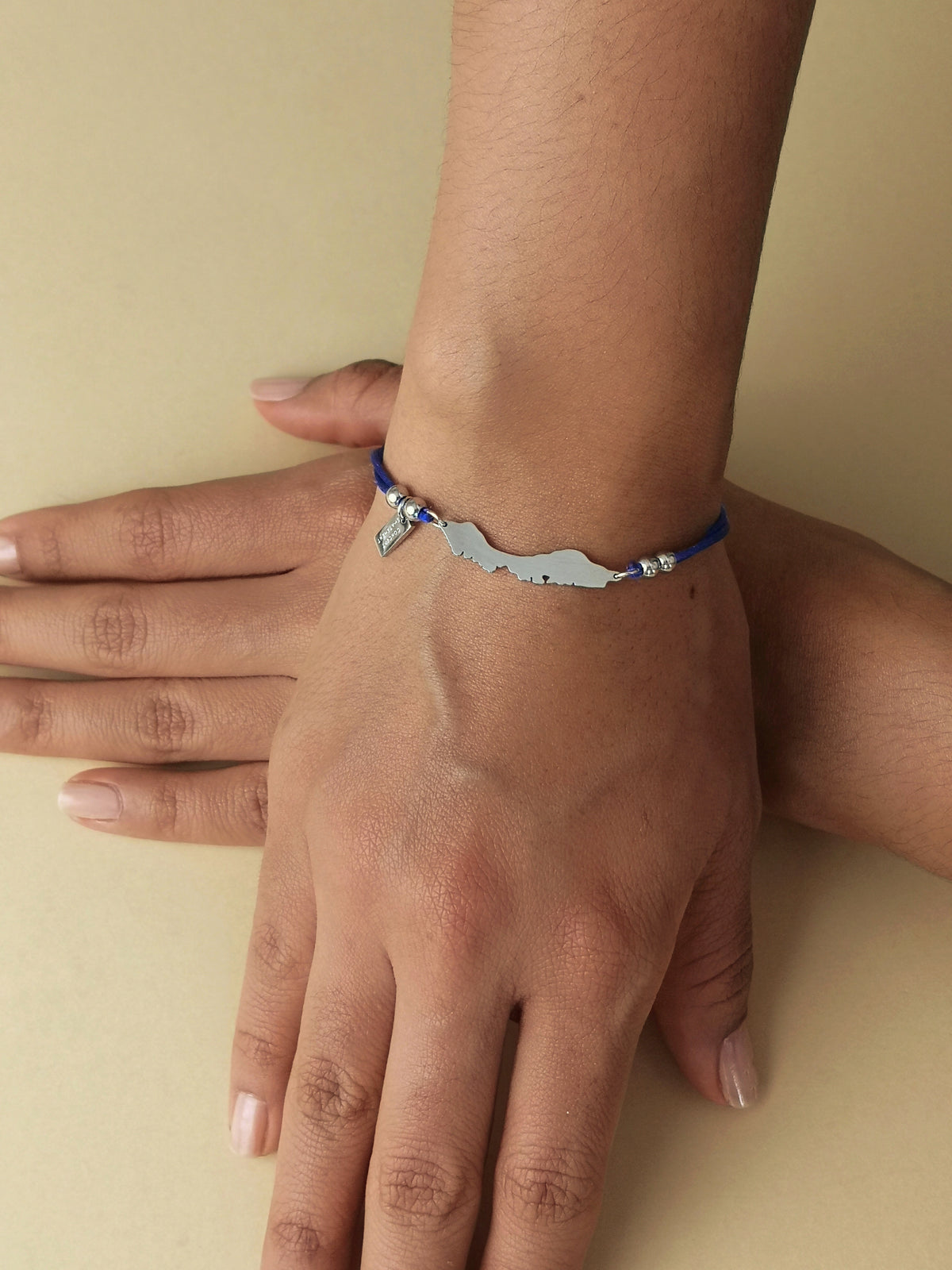 Blue Curaçao Cord Bracelet
