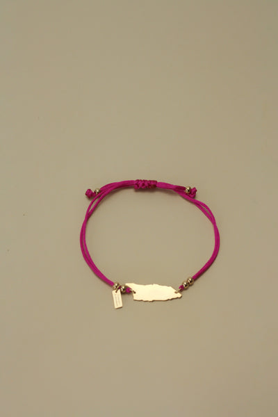 'Fuchsia' Aruba Cord Bracelet