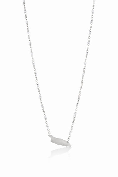 Aruba ketting in zilver en wit